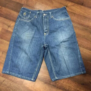 Eight 732 Y2K Mens Size 40 Hip-Hop Skater Cotton Denim Jean Shorts Jorts